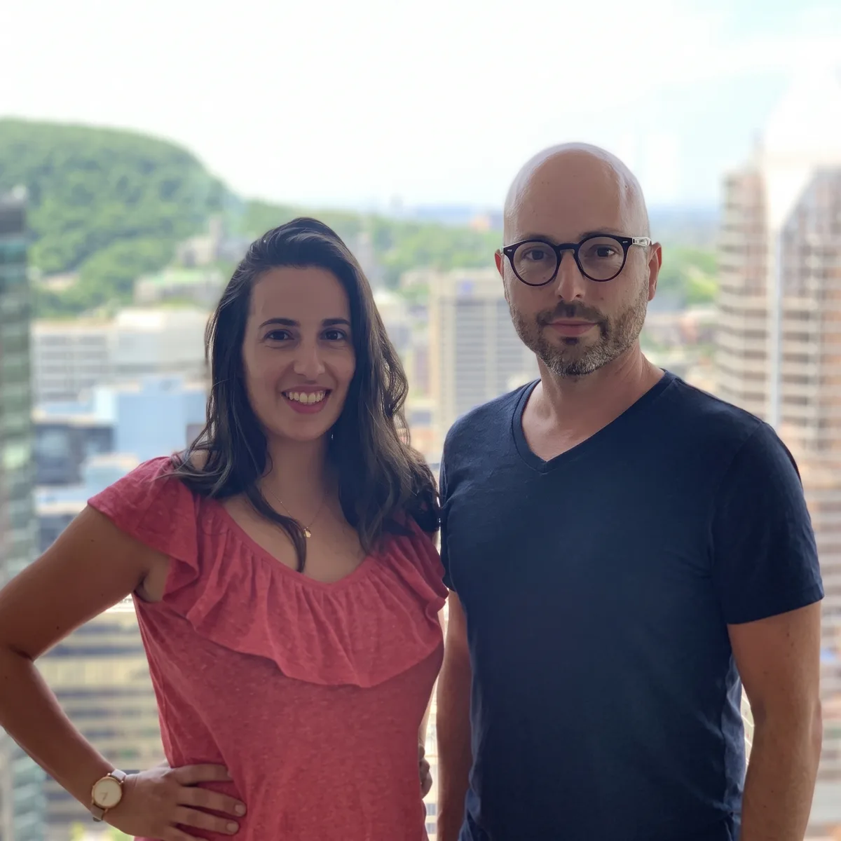Geneviève Cyr and Gabriel Gervais, the two partners of Falia, in the Montreal office